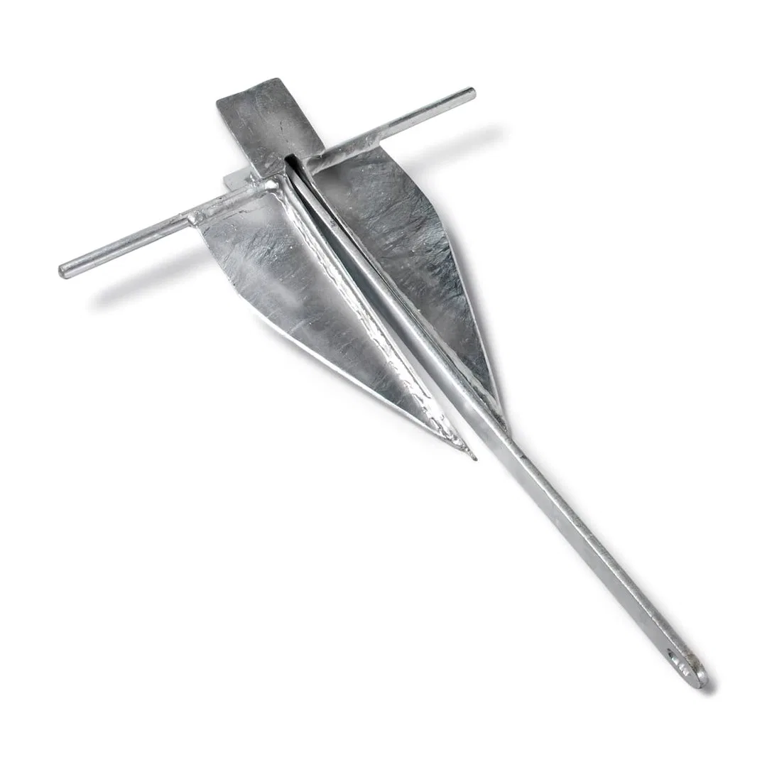 30102 – TAYLOR MADE Anchor, Deep Water Fluke Style 12 Pound Holds Up To 40 Foot Length Boat Galvanized Steel